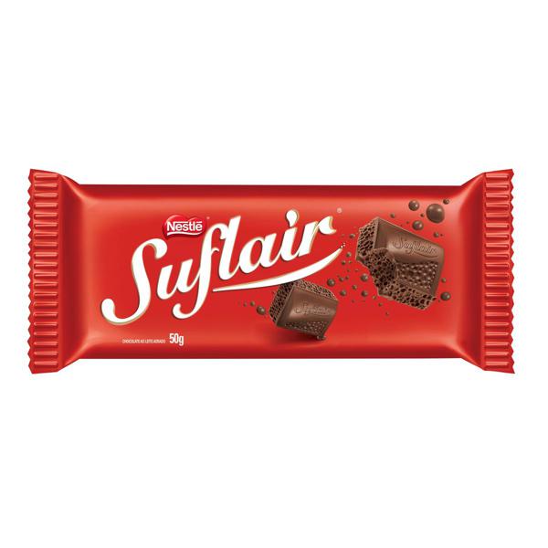 Barra de Chocolate ao Leite SUFLAIR Aerado 50g