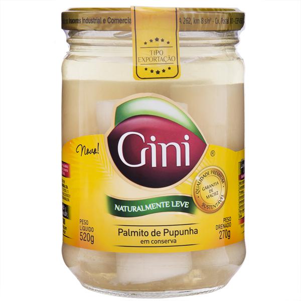 Palmito de Pupunha GINI Inteiro 270g