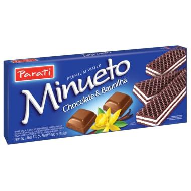Wafer Minueto Chocolate & Baunilha 81g