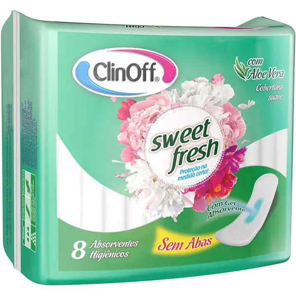 Absorvente CLINOFF Sweet Fresh Suave 8und