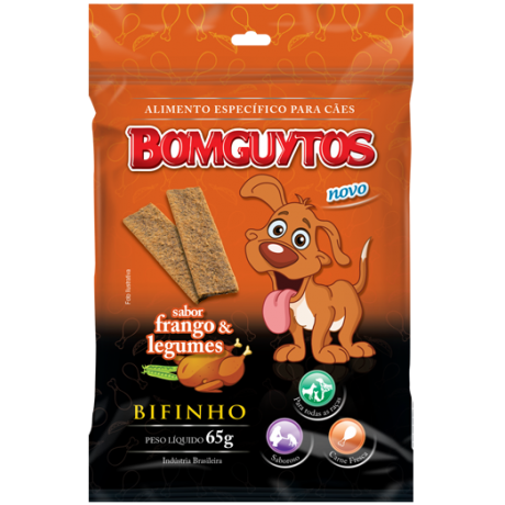 Ração BOMGUYTOS Frango c/Legumes 65g