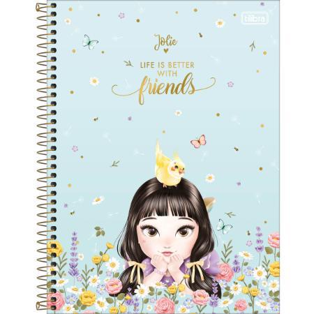 Caderno Espiral TILIBRA 80 Folhas 1 Matéria Capa Dura