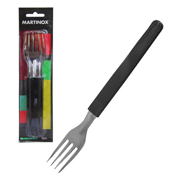Conjunto de Garfo MARTINOX Preto com 3 Peças