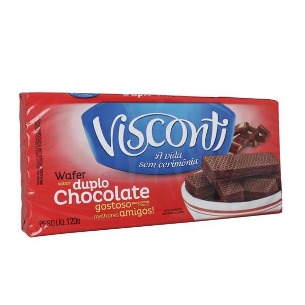 Biscoito Wafer VISCONTI Duplo Chocolate 120g