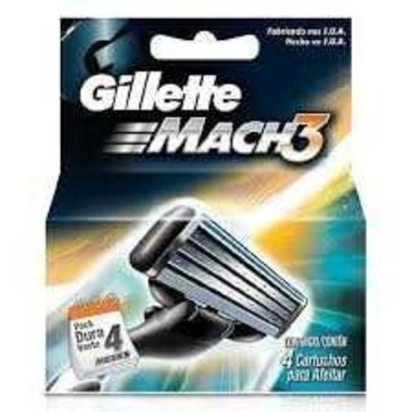 Carga Ap Barbear Gillette Mach3 L4p3 Unid