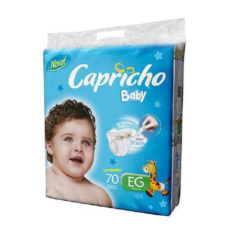 Fralda CAPRICHO BABY Super Jumbo XG com 70 Unidades