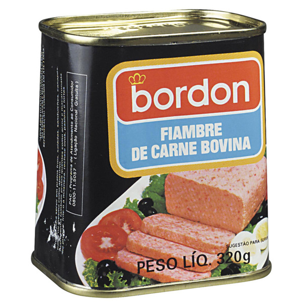 Fiambre de Carne Bovina BORDON 320g
