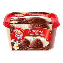 Sorvete CREME MEL Brigadeiro e Baunilha 1,5L
