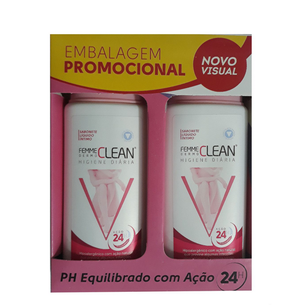 Sabonete Íntimo DERMOCLEAN Com 2 Unidades 200ml