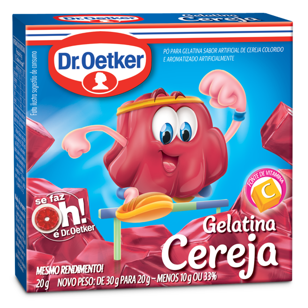Gelatina em Pó Dr OETKER Cereja 20g