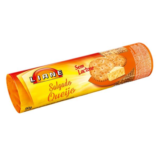Biscoito LIANE Salgado Sem Lactose Queijo 90g