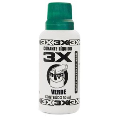 Corante 3X Verde 50ml