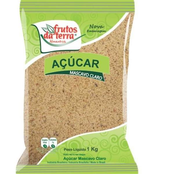 Açúcar Mascavo FRUTOS DA TERRA Claro 1Kg