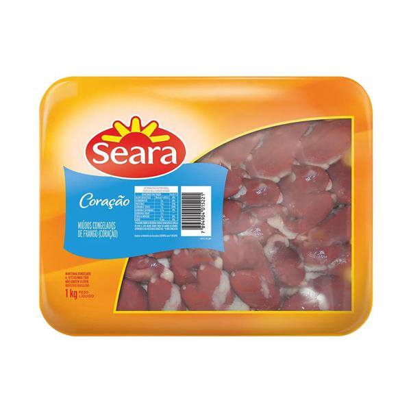 Coração Frango SEARA Almofada 1Kg