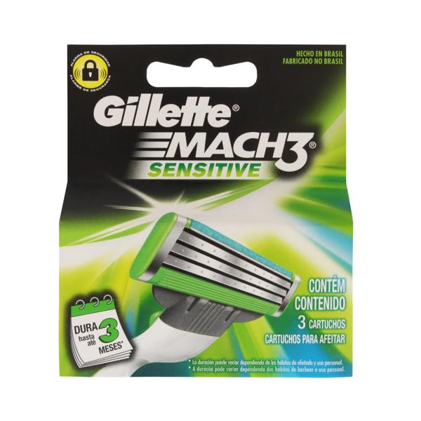 Carga GILLETTE Mach 3 Com 3 Unidades