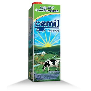 Leite Longa Vida CEMIL Zero Lactose Semi Desnatado 1L