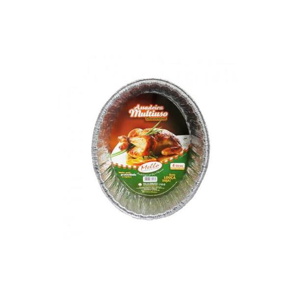 Assadeira de Aluminio MELLO Descartável 4L