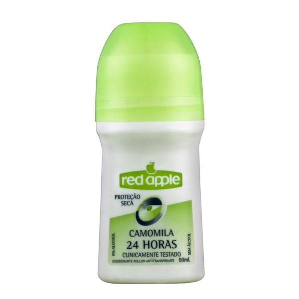 Desodorante Roll On RED APPLE Antitranspirante Camomila 50ml