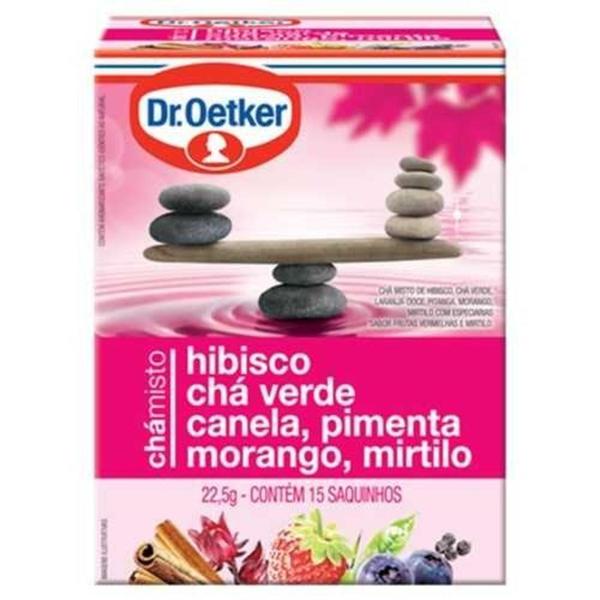 Chá Oetker Verde, Hibisco e Morango 22,5g