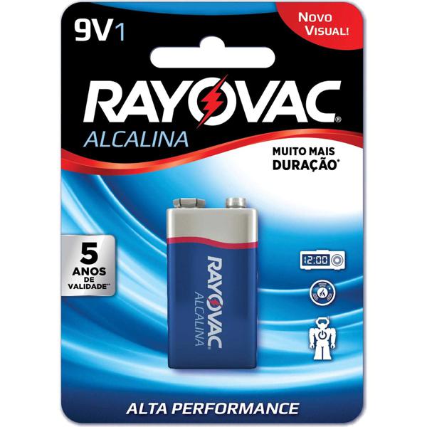 Bateria Alcalina Rayovac C/1 9v