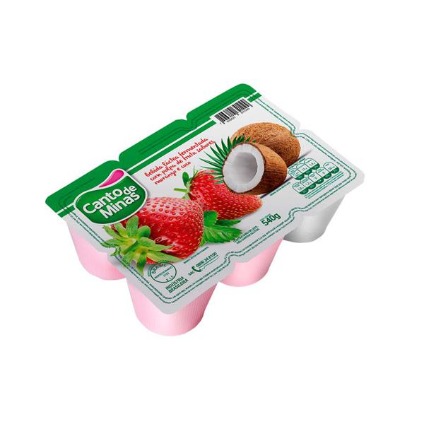 Iogurte Canto de Minas Morango e Coco 540g