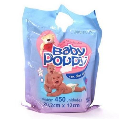 Lenços Umedecidos BABY POPPY Refil com 450 Unidades