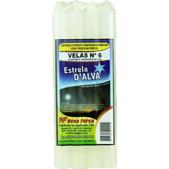 Vela ESTRÊLA D'ALVA Nº06 com 08 Unidades