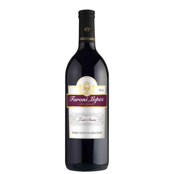Vinho Tinto Suave FARONI LOPEZ 750ml