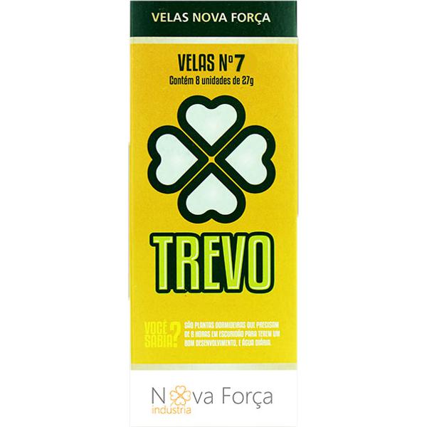 Vela TREVO In Box Nº7 com 8 Unidades 27g