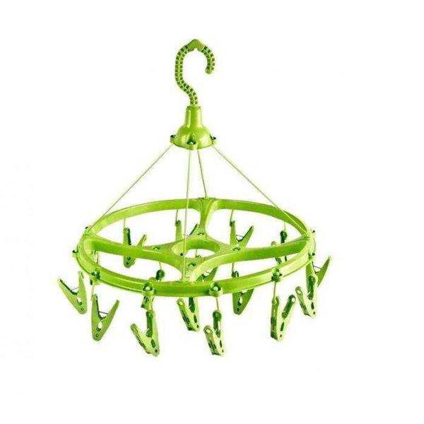 Varal Multiuso Lig Brin 16 Prendedores Redondo