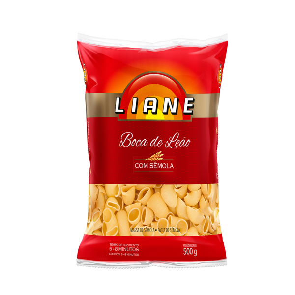 Macarrão LIANE 500G Sêmola Boca de Leão