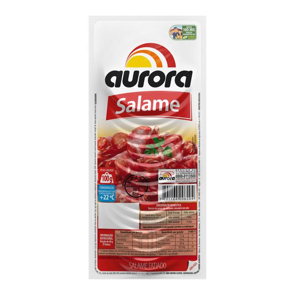 Salame Aurora Fatiado 100g