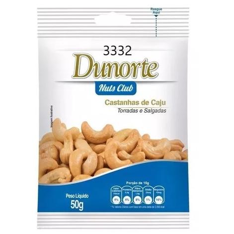 Castanha de Caju Torradas e Salgadas Dunorte 50g