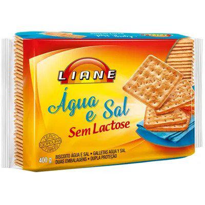 Biscoito LIANE Água e Sal Sem Lactose 400g