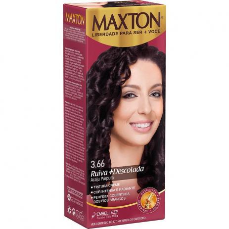 Kit Tintura para Cabelo MAXTON Acaju 3.66