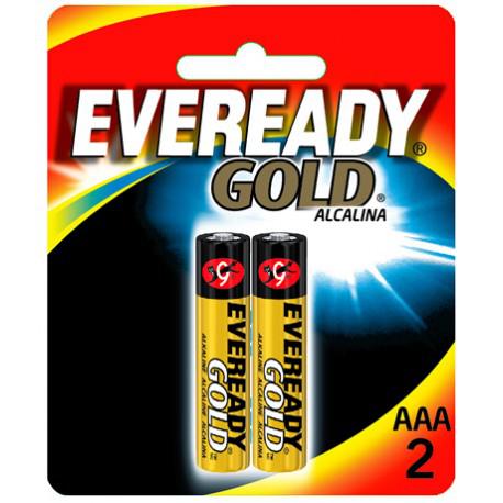 Pilha EVEREADY Gold Alcalina AAA2