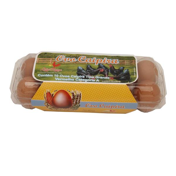 Ovos Caipira LABEL ROUGE com 10 Unidades