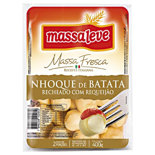 Nhoque com Recheio de Requeijão MASSA LEVE 400g