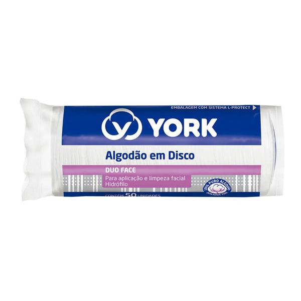 Algodão Disco YORK com 50 Unidades