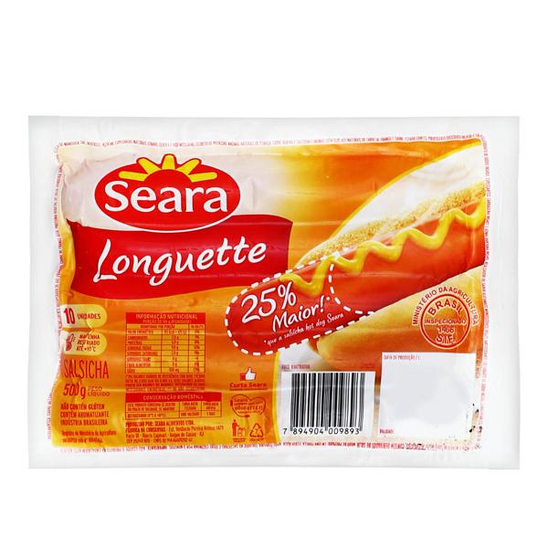 Salsicha SEARA Longuette 500g