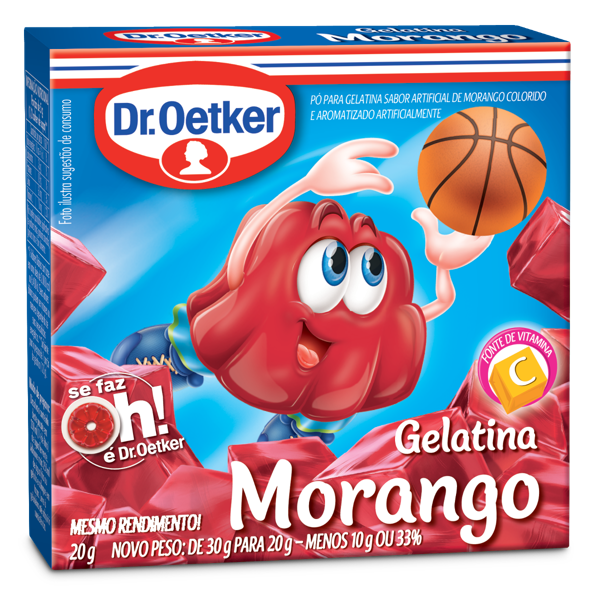 Gelatina em Pó DR OETKER Morango 20g