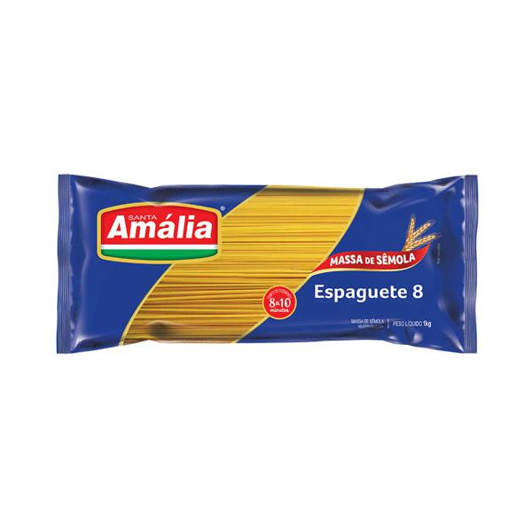 Macarrão Santa Amália Espaguete 8 Sêmola 500g