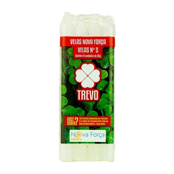 Vela TREVO Nº5 Com 8 Unidades