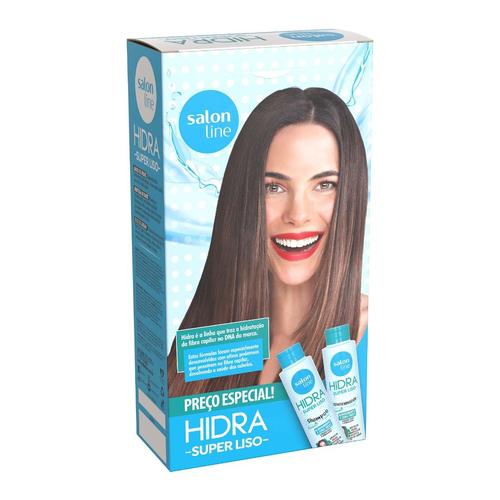 Kit SALON LINE Hidra Super Liso Shampoo + Condicionador 300ml
