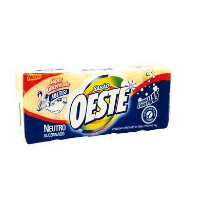 Sabão em Barra OESTE Glicerinado Neutro 1Kg