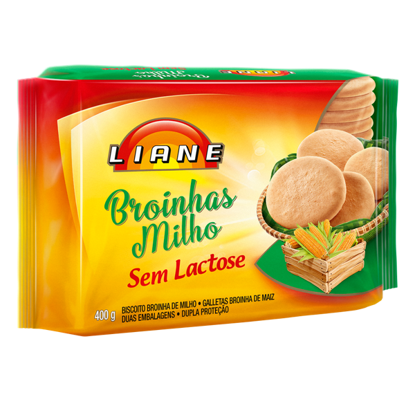 Biscoito LIANE 400G Broinhas Milho sem lactose