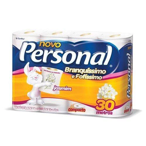 Papel Higiênico Personal Jasmim com 8 unidades