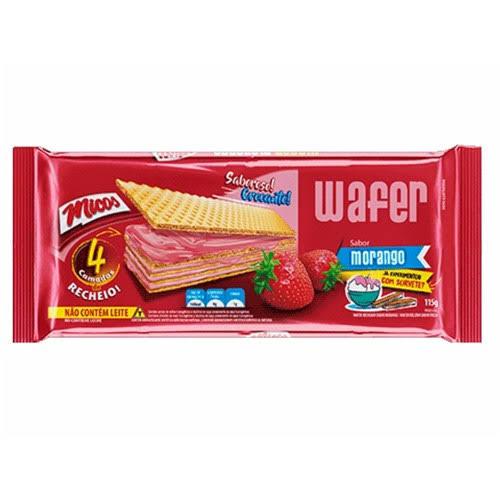 Biscoito Wafer MICOS Morango 78g