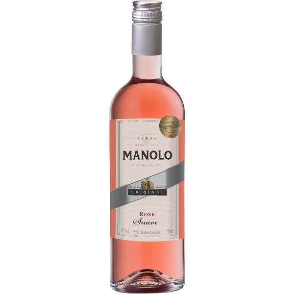 Vinho Manolo 750ml Rose Suave Frisante