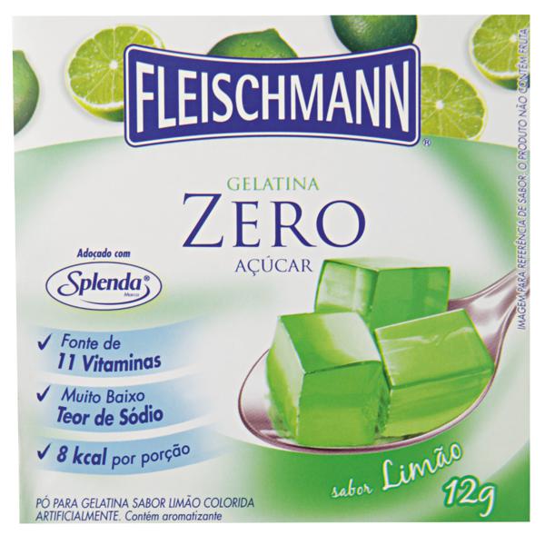 Gelatina Po Fleischmann 12G Zero Limao
